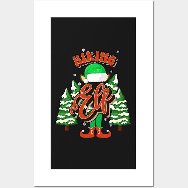 HIKING ELF CHRISTMAS Wall Art by HomeCoquette